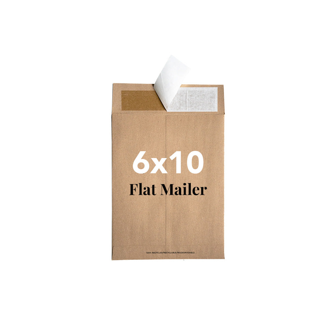6" X 10" TerraBoard® Eco-friendly Recyclable Flat Mailers - Case of 250